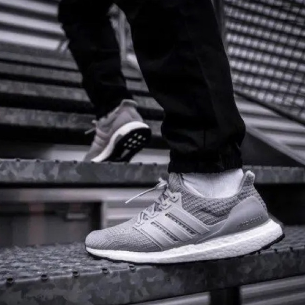 ADIDAS GRAY WHITE DNA ULTRABOOST SNEAKERS SHOES - Picture 9 of 9